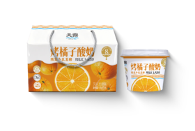 天露烤橘子酸奶135g*12杯