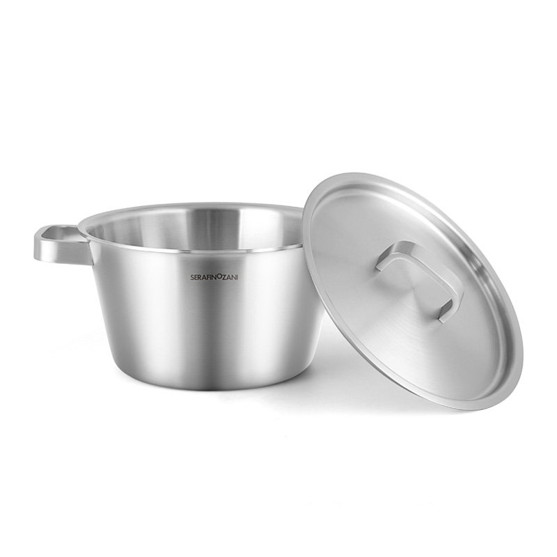 一锅在手 轻松搞定 | 意大利尚尼神户汤锅一体拉伸成型18/10优质不锈钢不挑炉具（20cm/24cm口径））