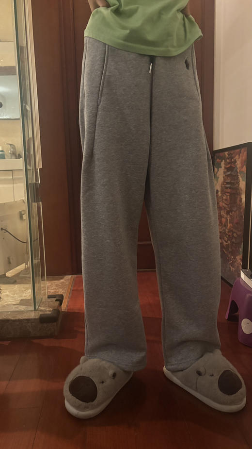 【秒杀价已调 直接拍】热卖的拉夫 拼色腰 加厚绒 弯刀裤 可收口两穿卫裤 商品图1