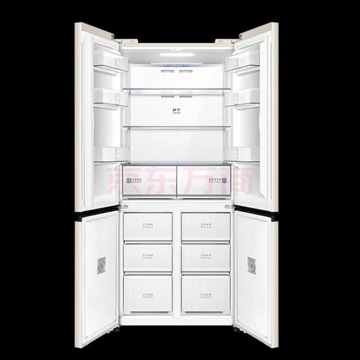 美的（Midea）冰箱503升十字四门纯平全嵌温湿精控净味保鲜大容量智能家用大冰箱BCD-503WUSGPM云海米 商品图3