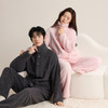 【松软舒适，温暖一整冬】印篱YINGLI秋冬秋冬新款男女款珍贝绒翻领休闲家居服套装可外穿防风保暖家居服 商品缩略图4