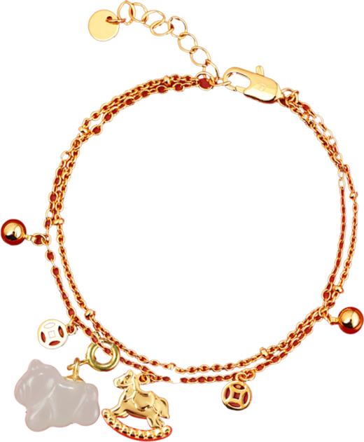 【宫里上新】福铃双骏·和田玉手链 商品图3