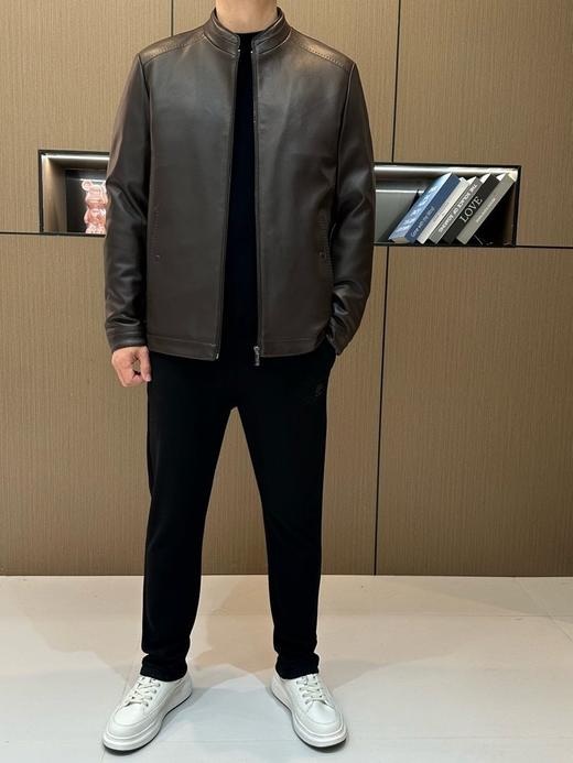 雷军同款沙驰莱赛尔蛋白皮＋90白鹅绒石墨烯羽绒皮衣 商品图8