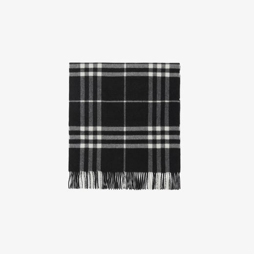 BURBERRY 巴宝莉 男女通用宽格纹羊绒围巾 格子 8094739 C1343 商品图1