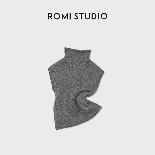ROMI STUDIO“优雅格调”100%羊毛粗针高领绒感无袖毛衫 RWDSST1628 商品图3