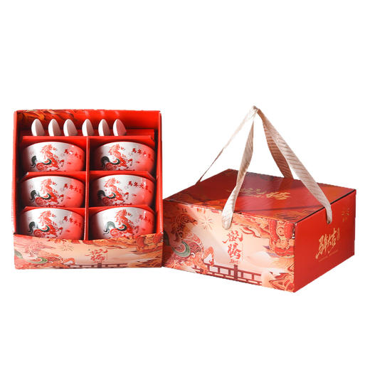 【马年新年碗勺套装】釉下彩餐具套装礼盒装套碗碗具套装 商品图4