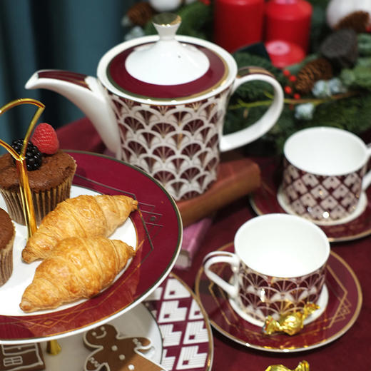 爵士年代系列骨瓷茶杯碟 商品图3