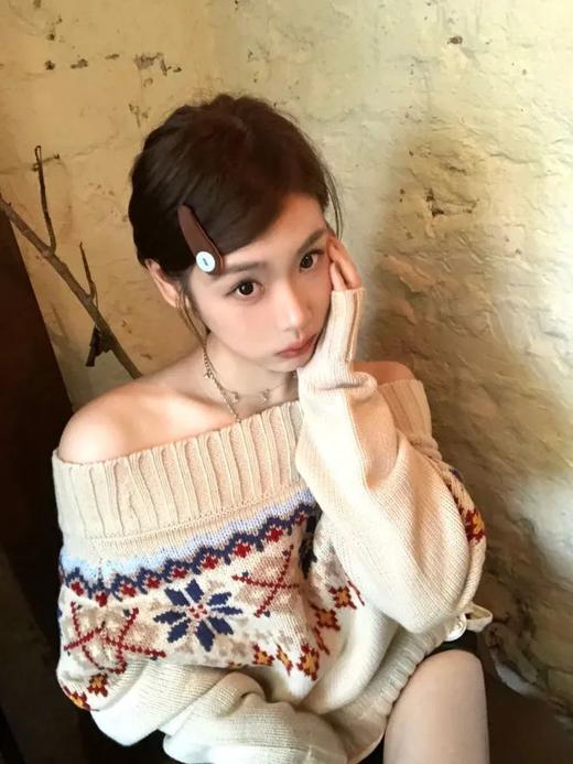 <曾小咸推荐>  费尔岛一字肩毛衣 日常价169 活动价89.99！！【预售款，预计3-15天发货】 商品图3