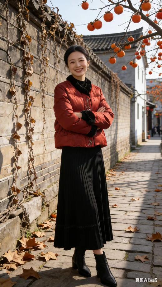 543286新中式国风短款鹅绒服 商品图4