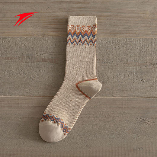 金莱克秋冬季学院风爆款 双针双线中筒袜 复古羊绒袜组合装JLK26FG001 商品图4