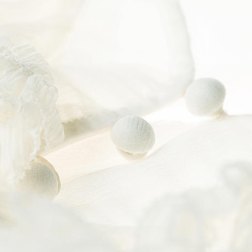 【林栖设计小店】蕾丝花边|桑蚕丝牙签褶高腰仙气2026春新款真丝连衣裙1961033 商品图2