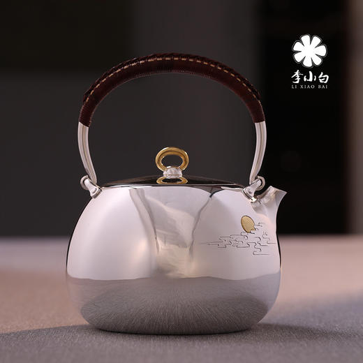 李小白银壶 纯银9999烧水壶 银壶烧水壶 烧水银壶 银壶 茶壶 福虎吉祥 商品图3