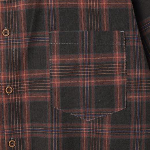 33261SDSA男士秋冬新款痞帅男装韩版简约撞色格纹格子设计长袖衬衫百搭 商品图3