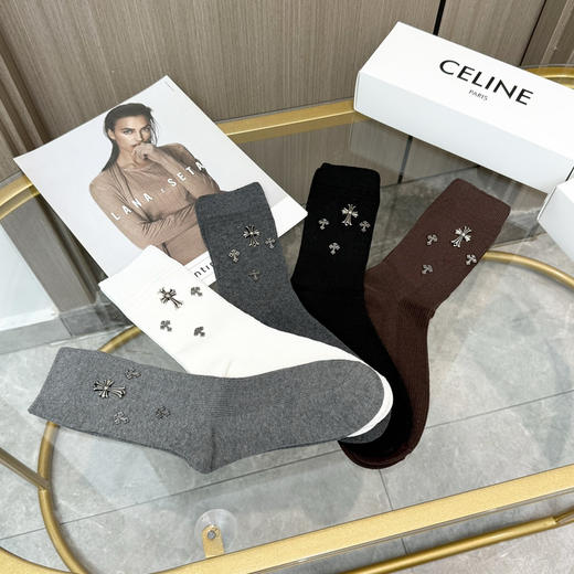 秋冬特惠💰160【一盒五双】克罗心袜子  爆款高筒袜 高版本 商品图8