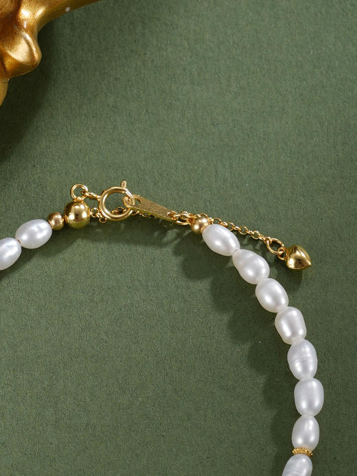 子佩集【马上喜悦】银S925珍珠惜王妃手链【SGB0770004】3.5*4mm珠马镀金2601 商品图5