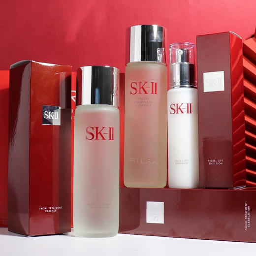 春日限定【保税·直邮监管仓蚂蚁链溯源码可查询】SK-II/美之匙多方位三件套神仙水230ml+清莹露230ml+骨胶原乳液100ml_bba 商品图4