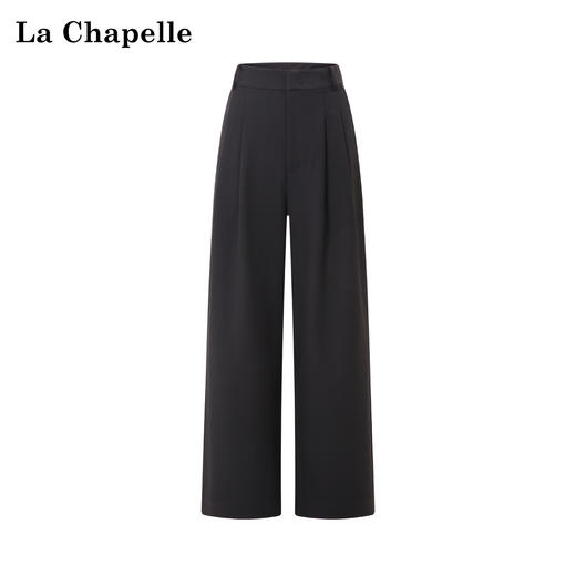 天猫同步【垂感通勤西裤】拉夏贝尔/La Chapelle实穿百搭/长期主义高腰压褶通勤显瘦休闲长裤 商品图1