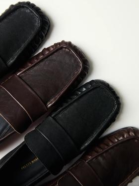 方头褶皱乐福｜秋冬鞋履