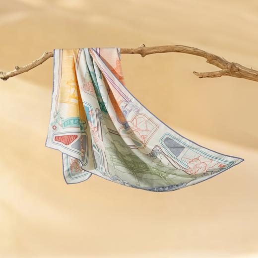 【宫里上新】宫阙云间·羊毛方丝巾 JD 商品图0