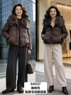 54S127狐狸毛领鹅绒服