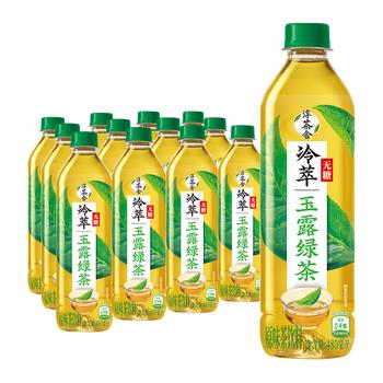 可口可乐（Coca-Cola）淳茶舍 玉露绿茶 冷萃 无糖茶饮料 480ml*12瓶整箱装 商品图1