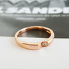 【天然正品】莱绅通灵AU750玫瑰金时尚设计款0.032克拉钻石戒指11号（戒圈可改）191225NJS18特价 商品缩略图2