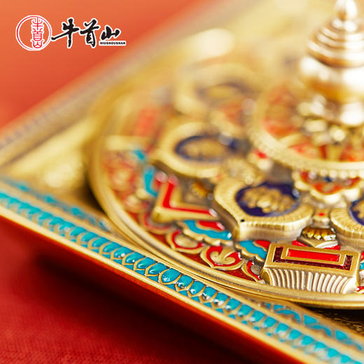 牛首山文创梵轮香承香插黄铜装饰摆件家用室内香薰炉礼盒送客户 商品图2