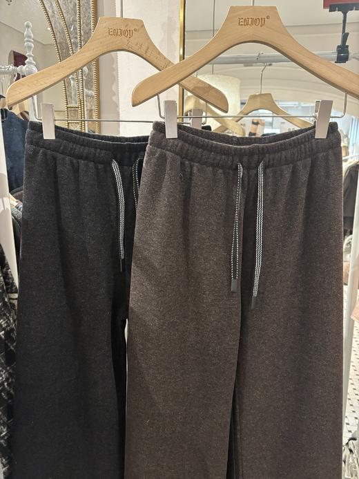 【门店同款】ENJOY冬季云雾绒加厚抽绳阔腿裤 168343162 商品图4