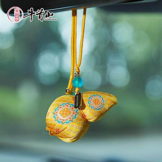 牛首山文创牛守万福之福禄一生香囊国风车载挂件香包南京纪念品 商品图2