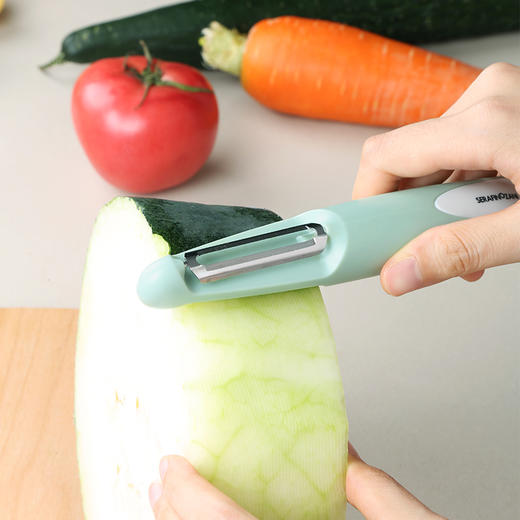 一刀多用 可切可 | 意大利尚尼帕尔玛削皮器三合一多功能削皮器，含便携包装（浅衫绿） 商品图4