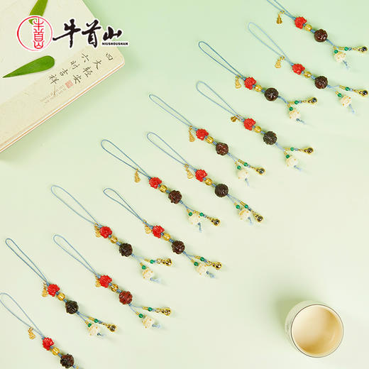 牛首山文创生肖款紫檀挂件手机挂件包包挂饰钥匙扣高级感创意礼物 商品图4