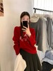 😎【岚可可新年红色小马提花毛衣&马甲系列】 ❤️复古红真的太有节日氛围感了～ 👍秋冬穿这种红有多显🥰白亮眼姐妹们应该知道!! 🔺Jue 对不撞款！不是烂大街的那种网红款！ 商品缩略图4
