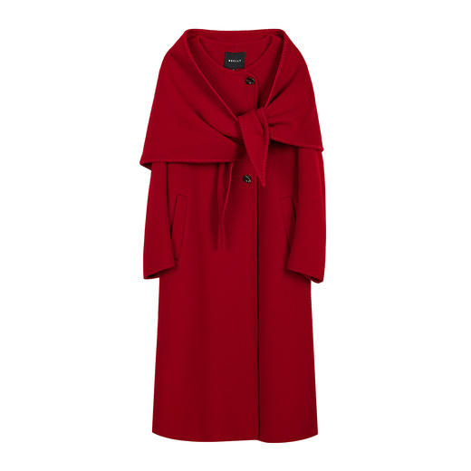 NEELLY纳俪商场同款冬新款时尚廓形长款双面呢大衣女优雅气质外套N25121N01171 商品图3