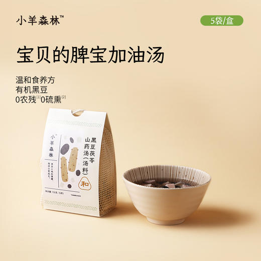 1月新品！「黑豆茯苓山药汤料包」有机黑豆 道地食材 商品图0