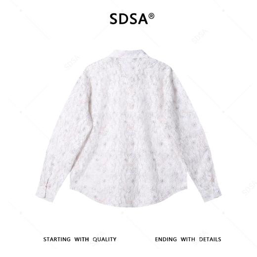 6978SDSA秋冬新款痞帅男装时尚简约蝴蝶镂空设计长袖衬衫气质百搭衬衣 商品图5