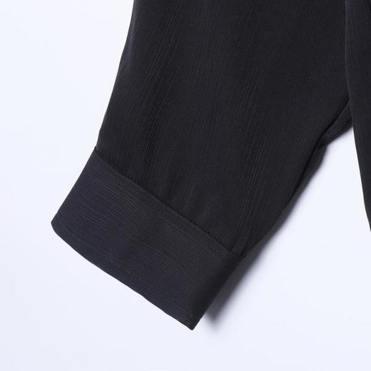 2891SDSA男士秋冬新款痞帅男装显瘦简约纯色拼接长袖衬衫百搭舒适衬衣 商品图4