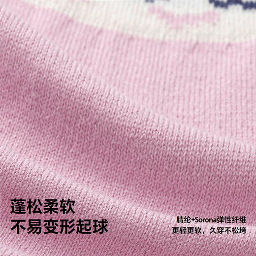 【费尔岛】迷你巴拉女童开衫2025秋新品宝宝不易变形毛衫毛衣 商品图3