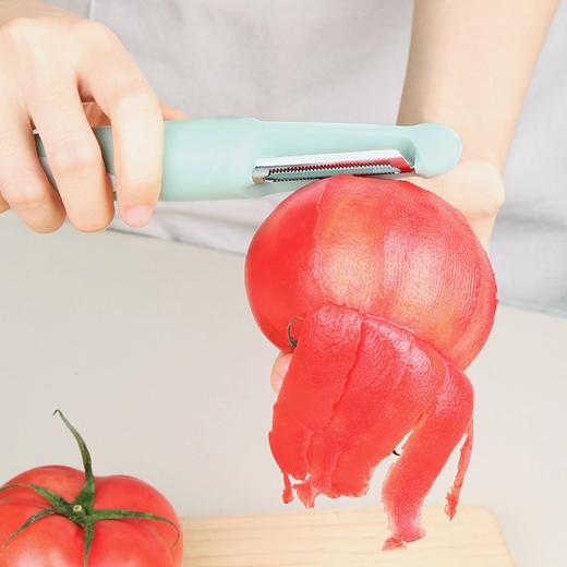 一刀多用 可切可 | 意大利尚尼帕尔玛削皮器三合一多功能削皮器，含便携包装（浅衫绿） 商品图13