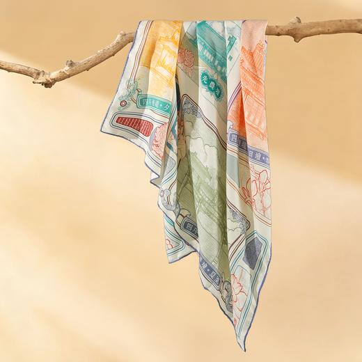 【宫里上新】宫阙云间·羊毛方丝巾 JD 商品图3