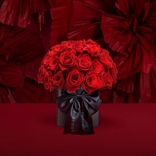 【鲜花花桶】ROSEONLY诺誓 爱在满怀玫瑰花桶鲜花玫瑰 送女友爱人求婚节日礼物 商品图0