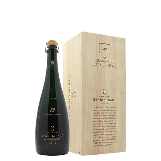 Henri Giraud Fut de Chene MV20 Gift Box 亨利吉罗酒庄橡木桶MV20阿伊特级园香槟 NV（礼盒装含专属酒刀） 商品图1