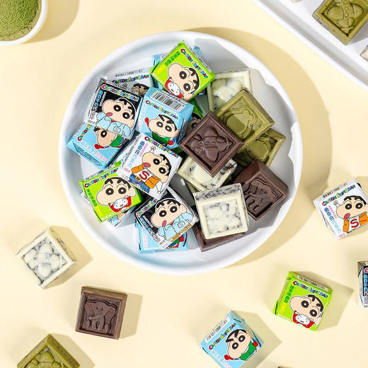 蜡笔小新曲奇巧克力 4盒装配礼盒袋（75g/盒） 商品图3