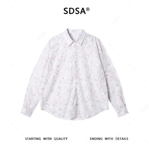 6978SDSA秋冬新款痞帅男装时尚简约蝴蝶镂空设计长袖衬衫气质百搭衬衣 商品图1