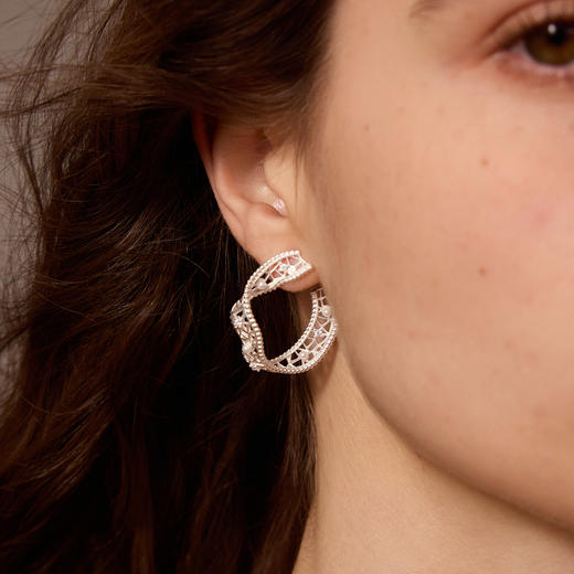 ARSIS｜纯真年代系列 复古飘带耳钉 商品图5