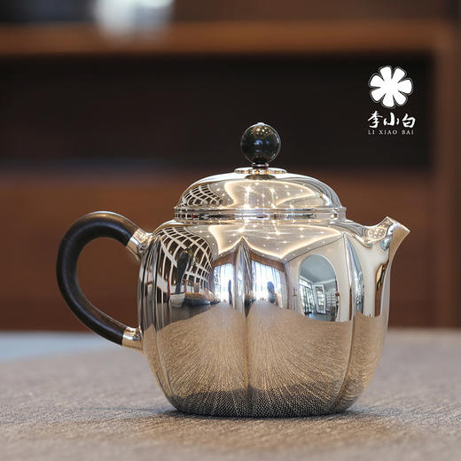 李小白银壶 纯银9999泡茶银壶 纯银泡茶壶 泡茶银壶 烧水银壶 祥瓜 商品图3