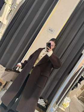 【门店同款】ENJOY冬季“暖冬知性”双口袋翻领大衣 167695115