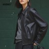 2026春时尚精致翻领长袖拉链修身短外套 商品缩略图0
