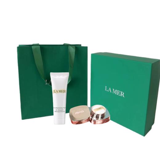 【爆款现货】Lamer海蓝之谜鎏金焕变气垫中样5g+海蓝之谜洁面30ml 送礼盒礼袋 商品图0