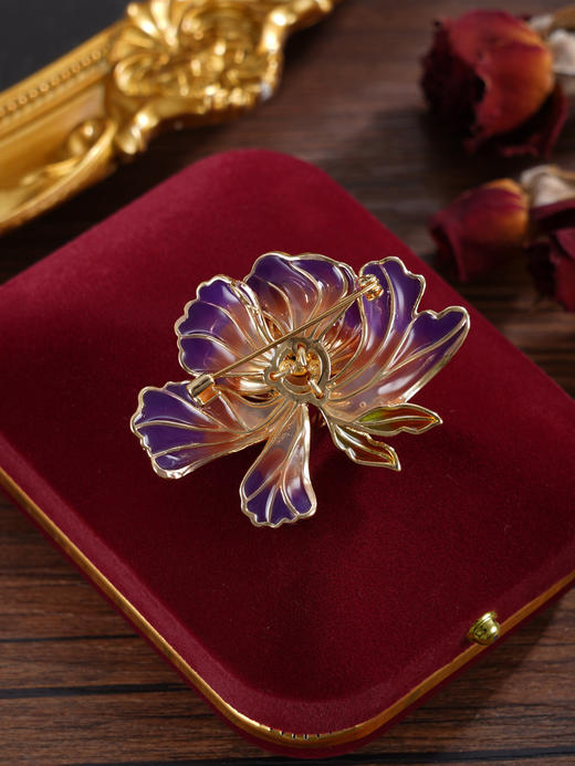 子佩集【倾国芳华】珍珠惜王妃胸针【ZXXZ005】10mm珠镀金牡丹三色2601 商品图12