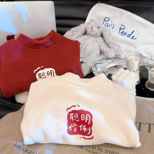 39.9 /任选2件 【加绒加厚】秋冬款加绒加厚打底衫男女童半高领百搭加绒保暖卫衣 商品图9